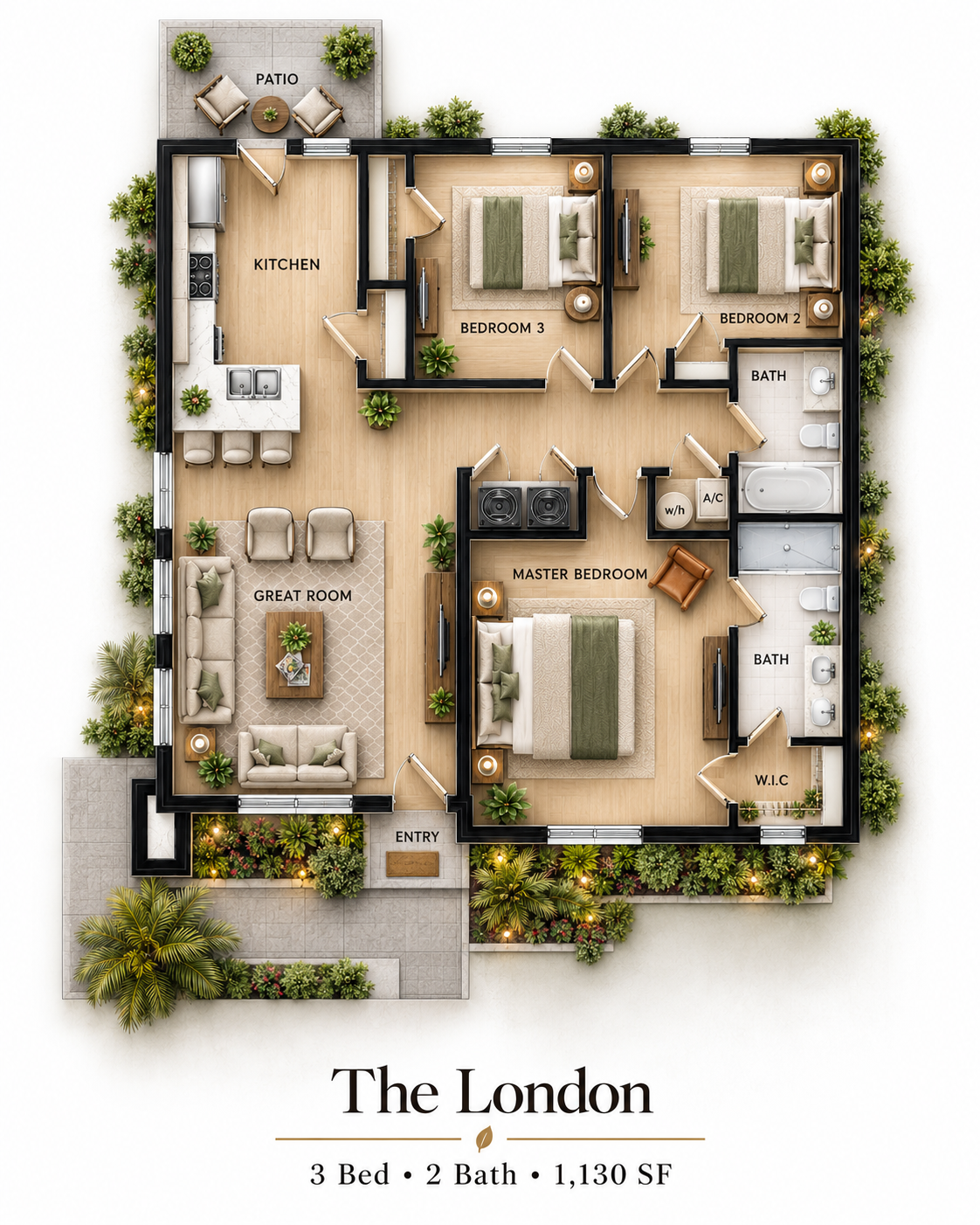 The London floor plan